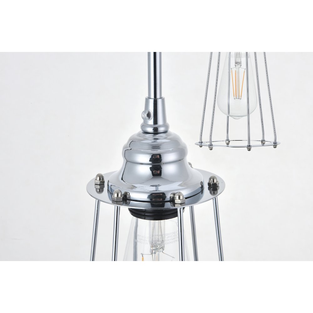 Auspice 3 Light Chrome Pendant. Picture 9