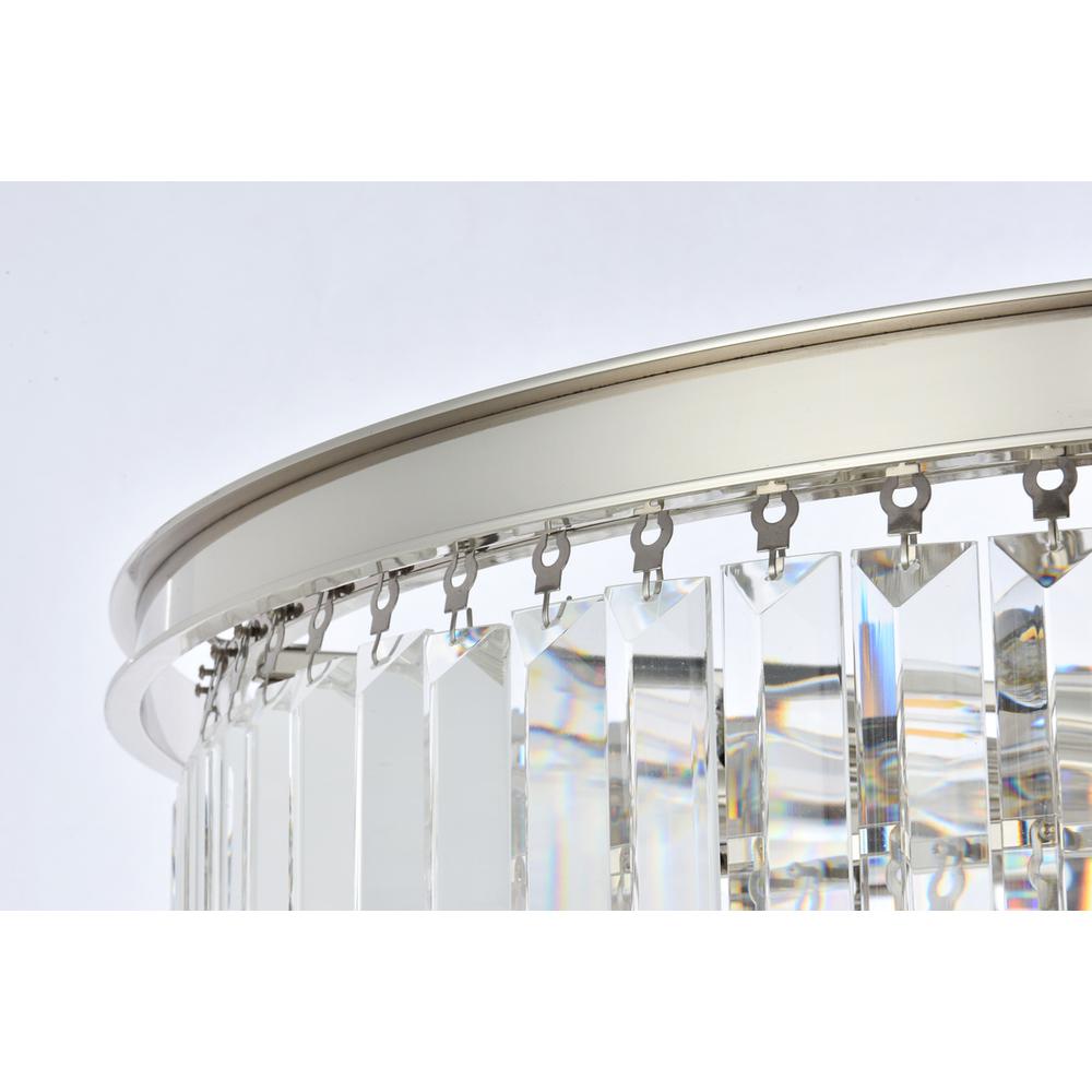 Sydney 17 light polished nickel Chandelier Clear Royal Cut Crystal. Picture 5