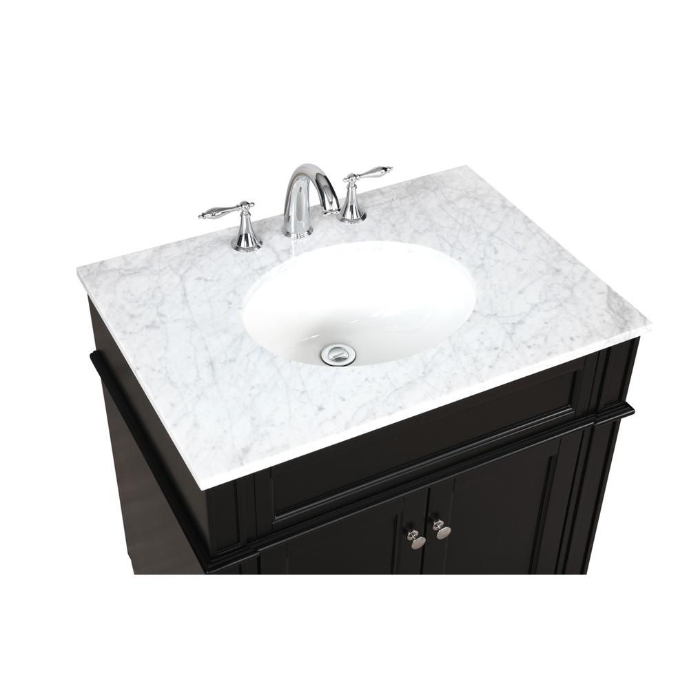 30 inch Single bathroom vanity in Black. Picture 10