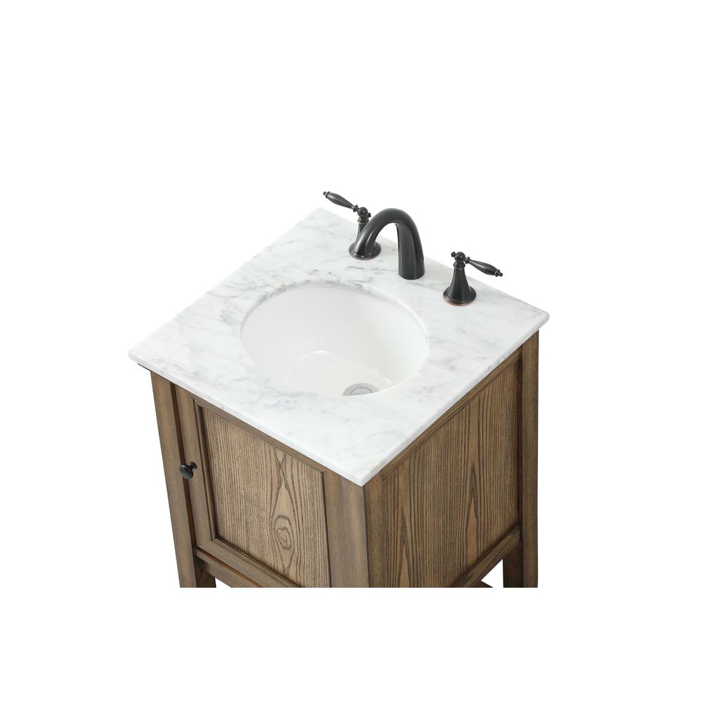 19 inch Single bathroom vanity in driftwood. Picture 10