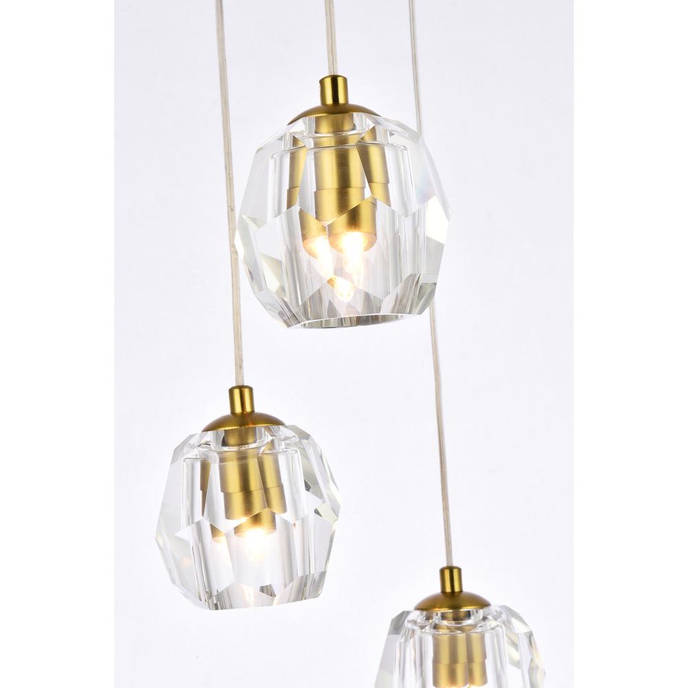 Eren 5 lights Gold pendant. Picture 3