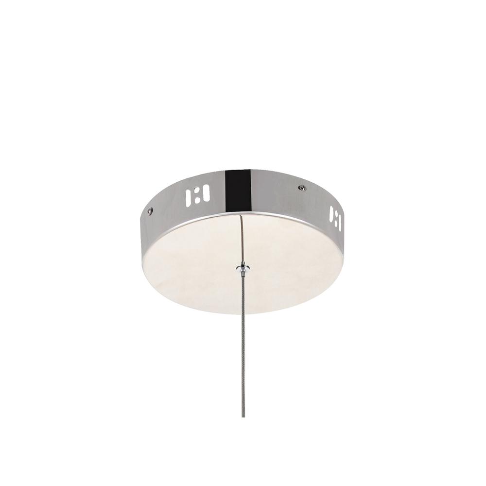 Sonya 3 Light polished Nickel Pendant. Picture 6