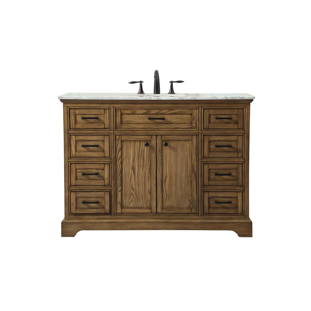 48 inch Single bathroom vanity in driftwood. Picture 1