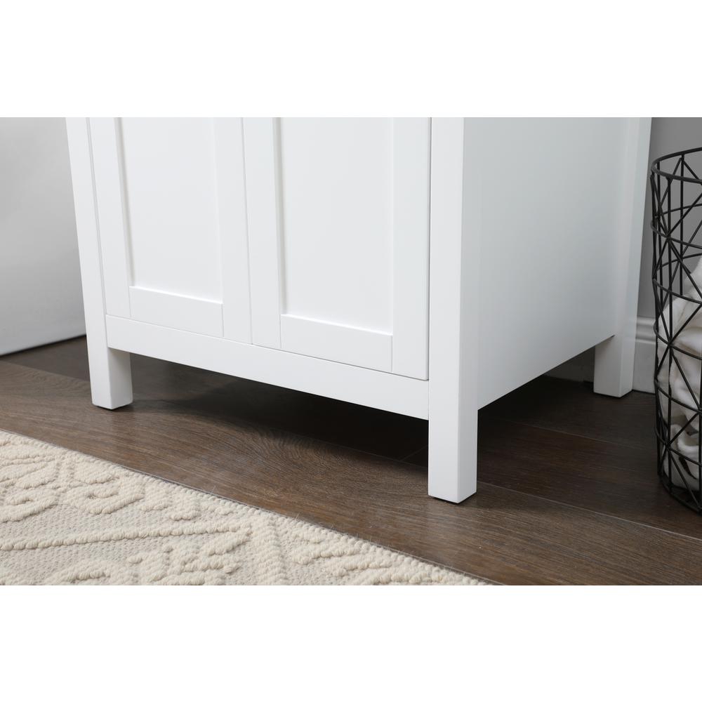 24 Inch SIngle Bathroom Vanity In White. Picture 6