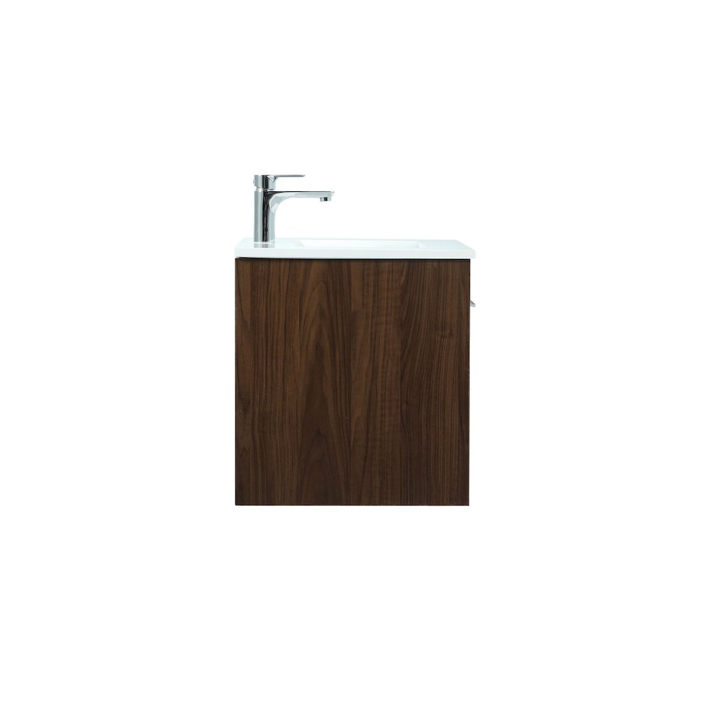 24 Inch Single Bathroom Vanity In Walnut. Picture 15