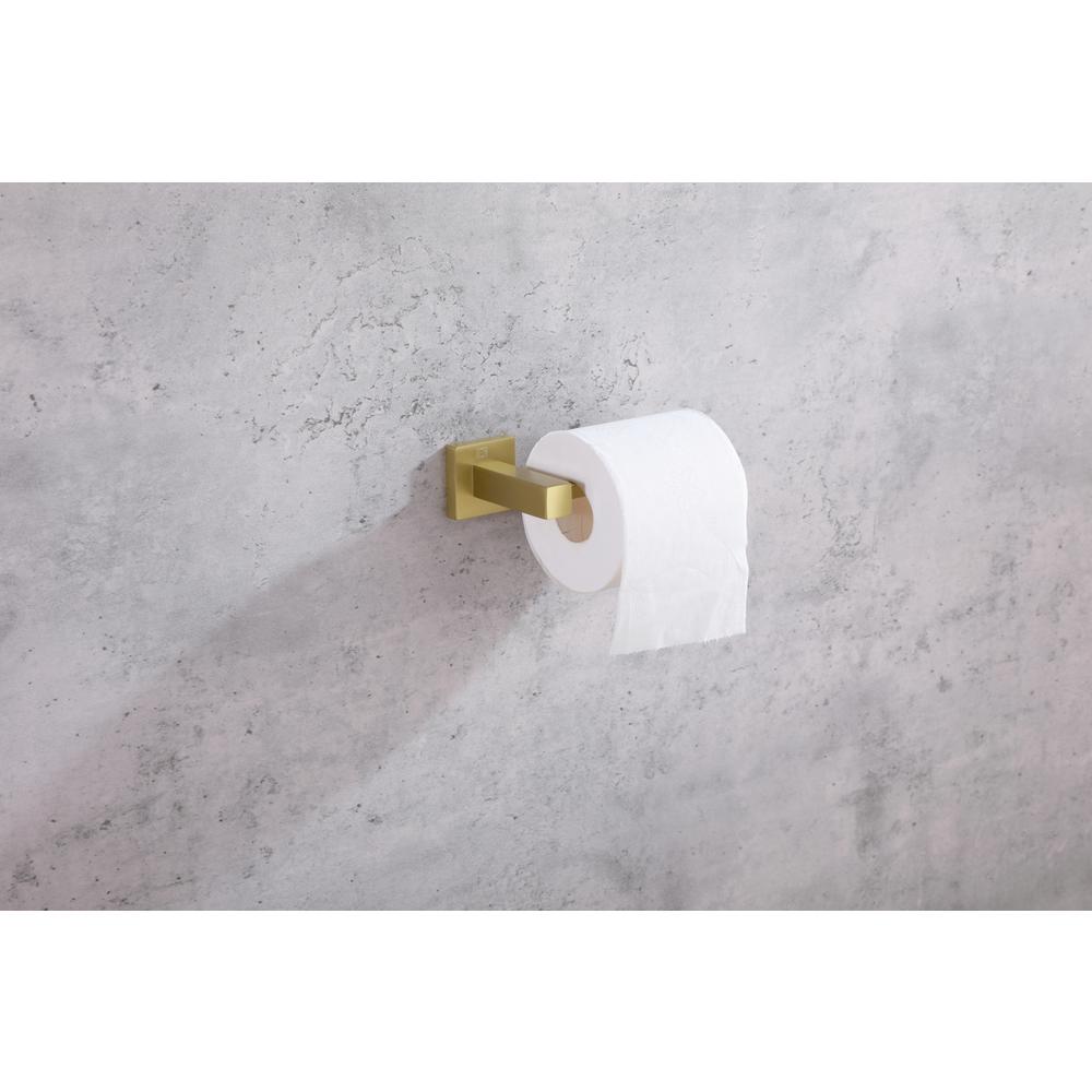 Isla 4-Piece Bathroom Hardware Set in Brushed Gold. Picture 4