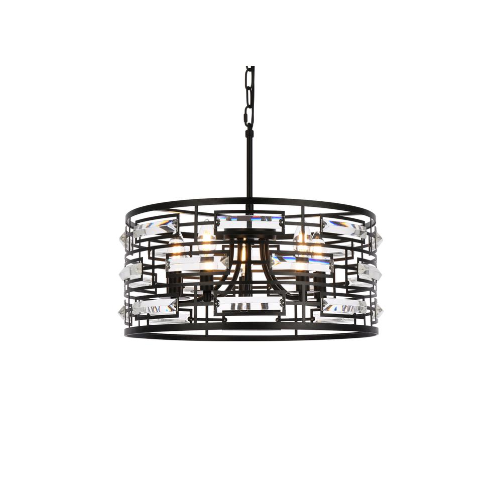 Kennedy 18.5 inch pendant in black. Picture 2