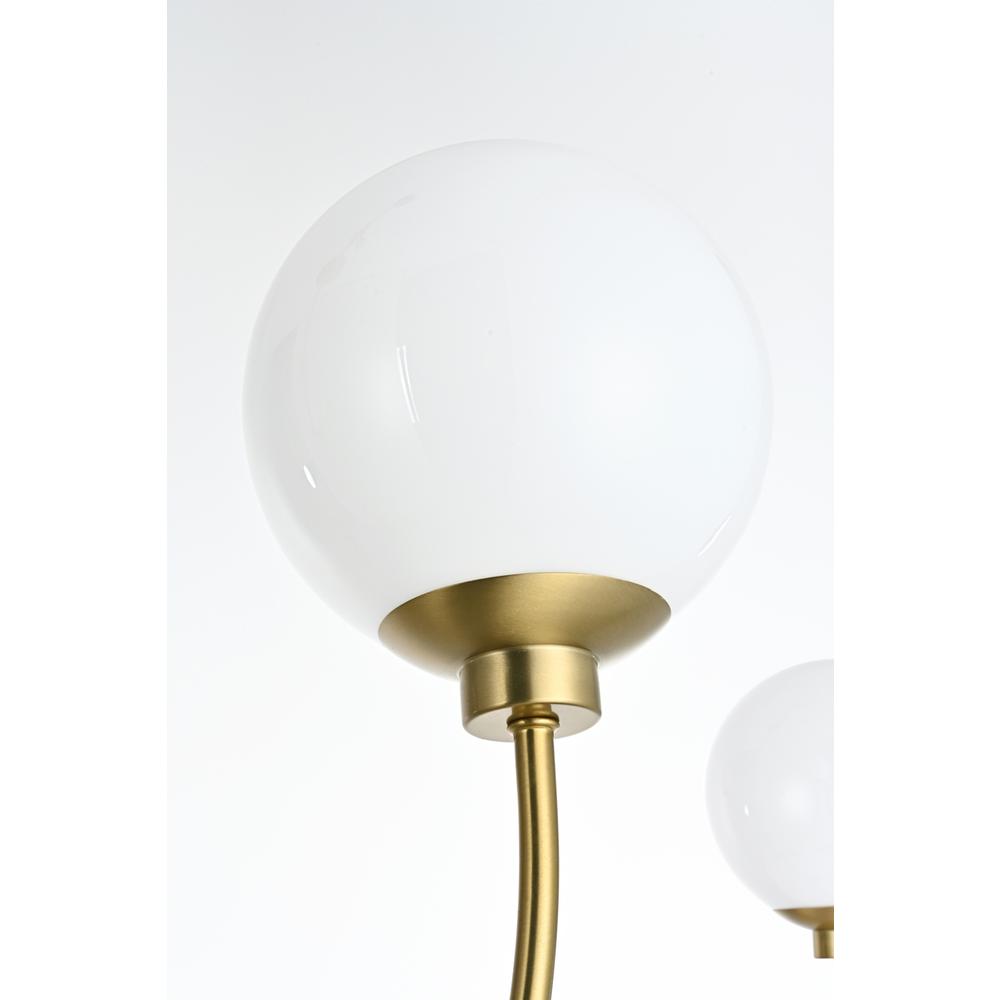 Nyomi 42 inch chandelier in Satin Gold. Picture 5