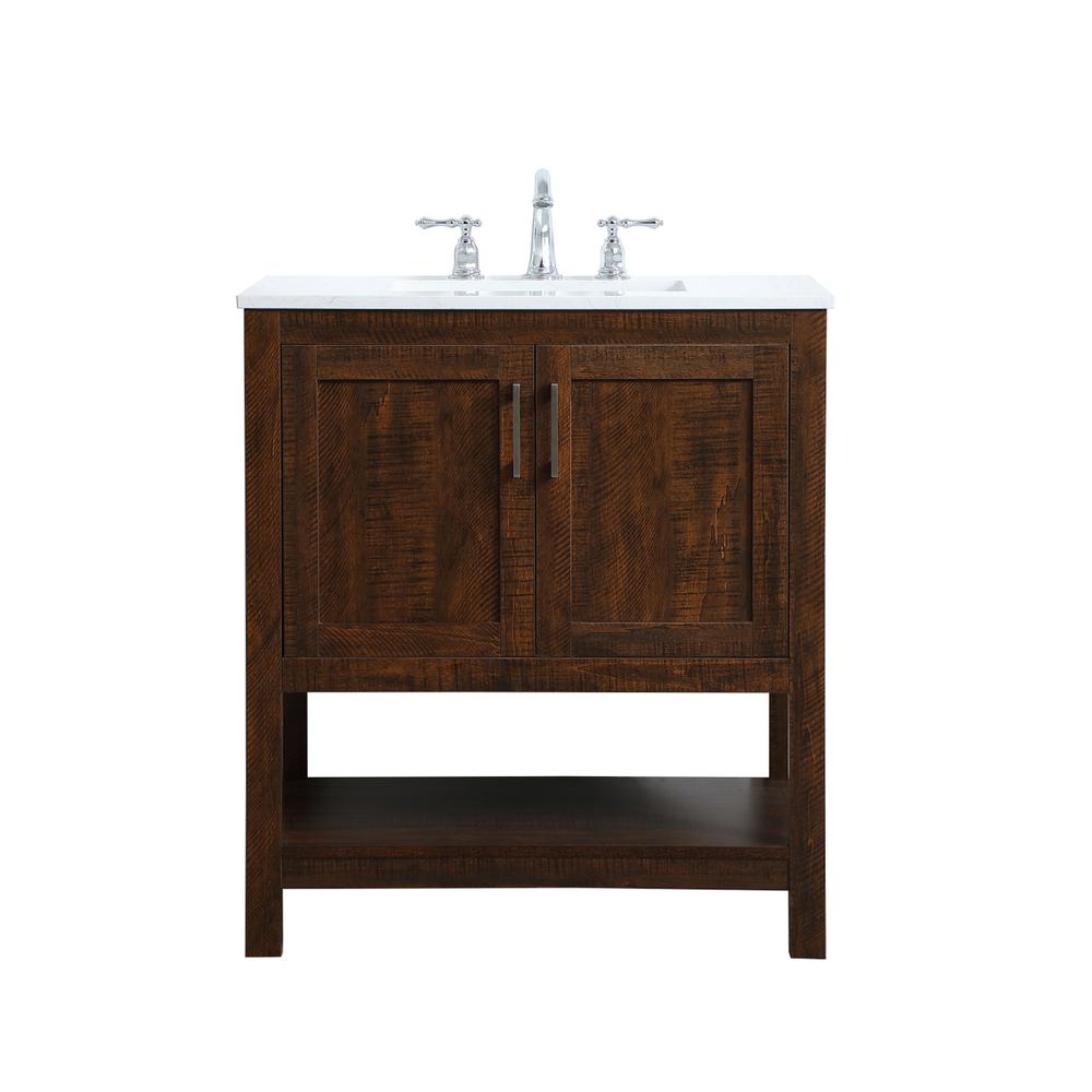 30 inch Single Bathroom Vanity in Espresso. Picture 1