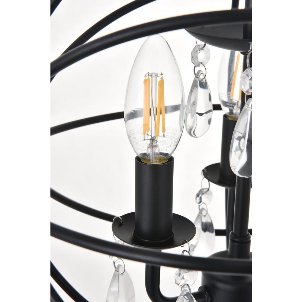 Wallace 3 light Matte Black Pendant. Picture 8