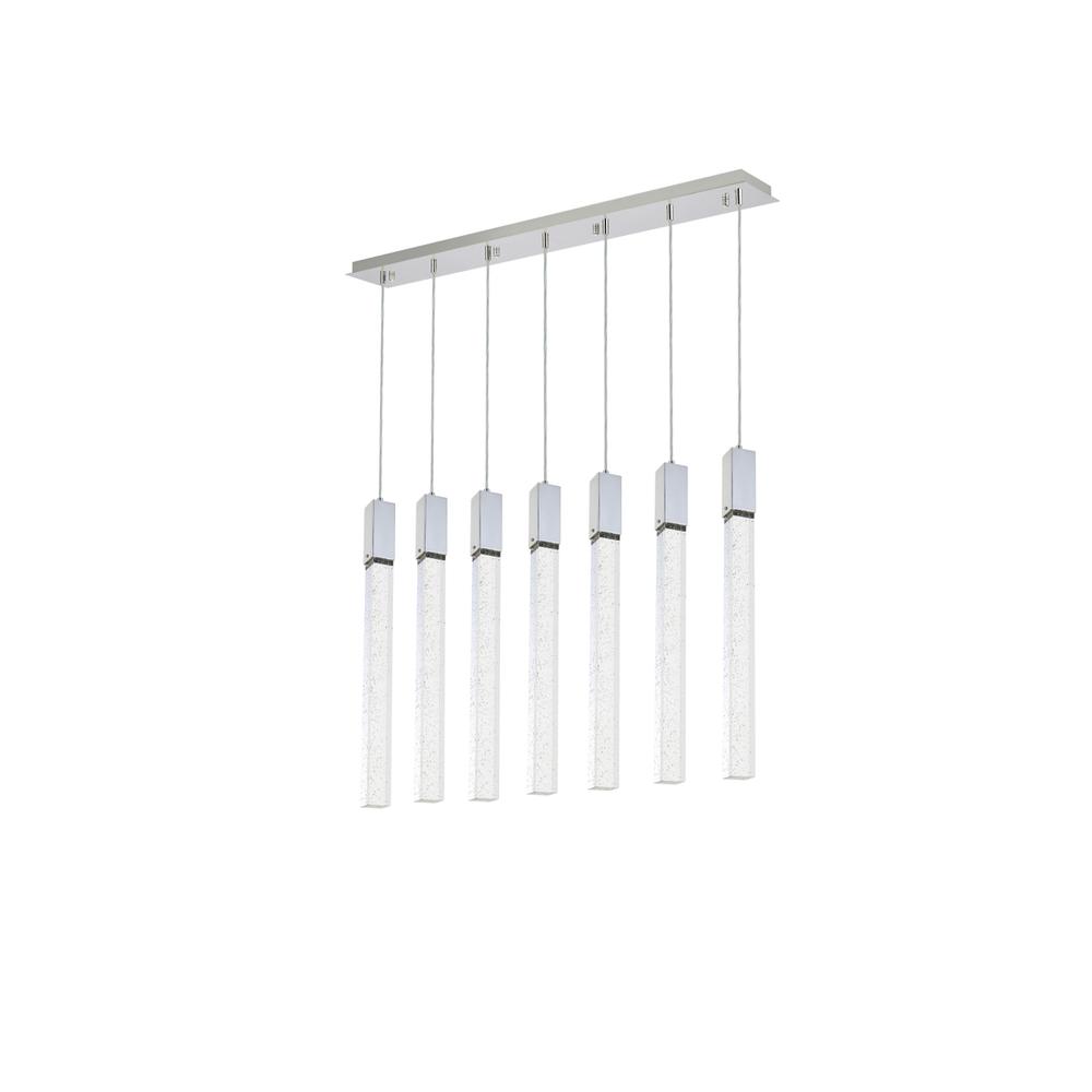 Weston 7 lights pendant in chrome. Picture 6