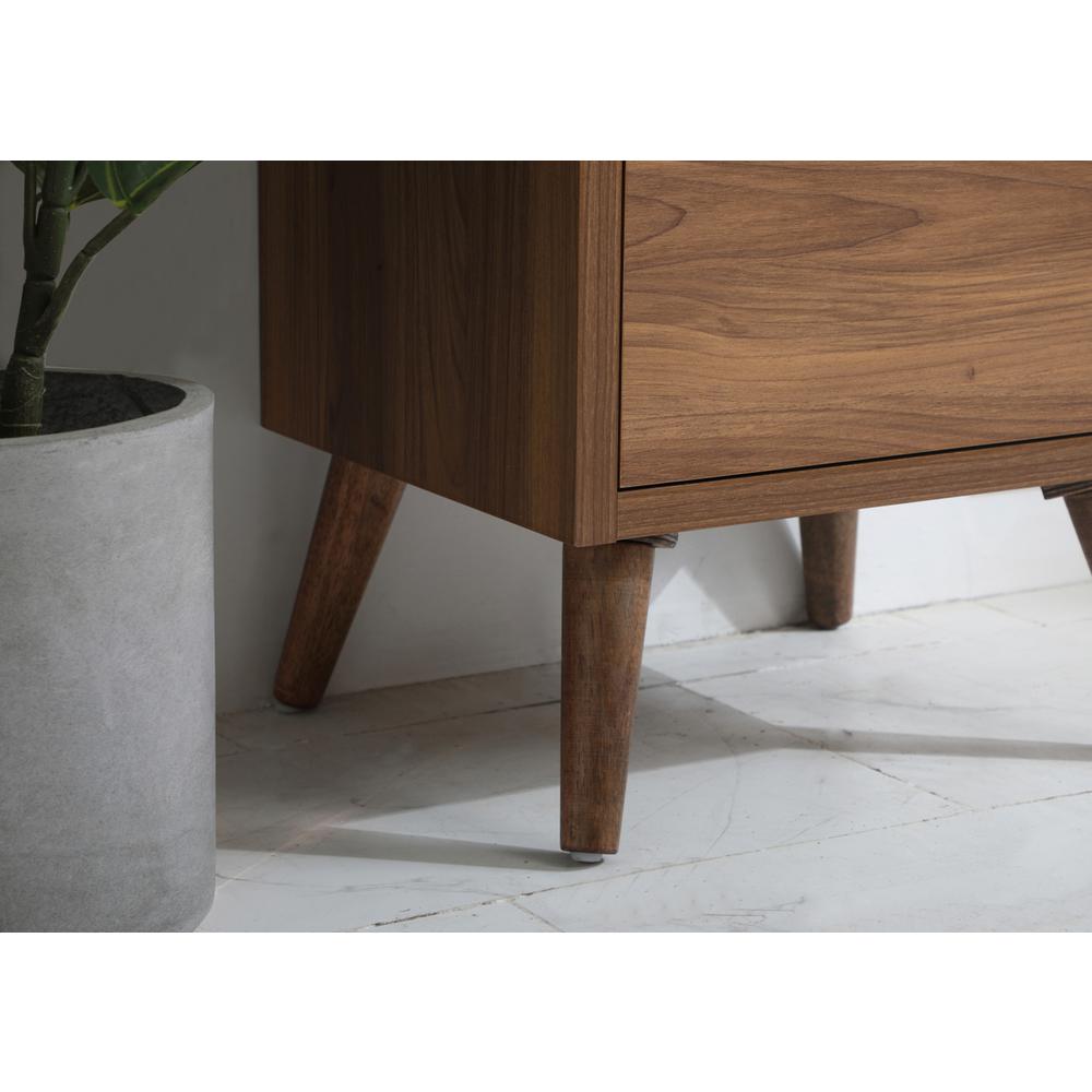 18 inch bathroom vanity in walnut brown. Picture 5