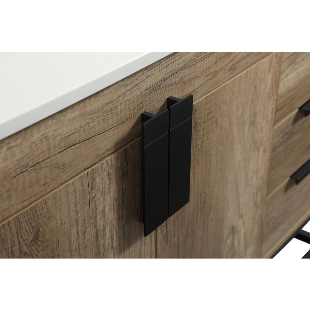 42 inch Single bathroom vanity in natural oak. Picture 12