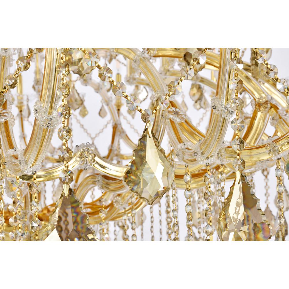 Maria Theresa 49 light Gold Chandelier Golden Teak (Smoky) Royal Cut Crystal. Picture 5