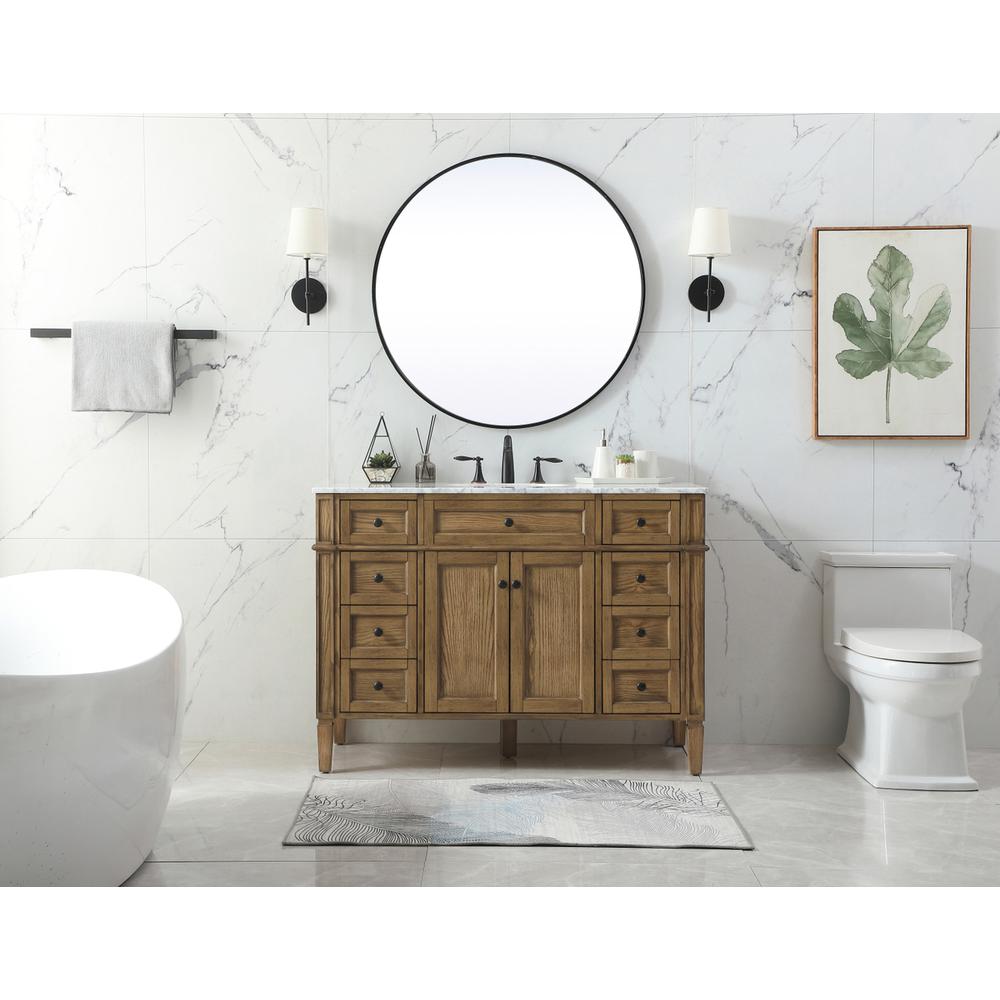 48 inch Single bathroom vanity in driftwood. Picture 4