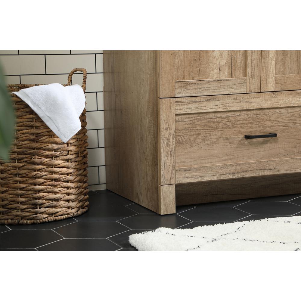 42 inch Single bathroom vanity in natural oak. Picture 6