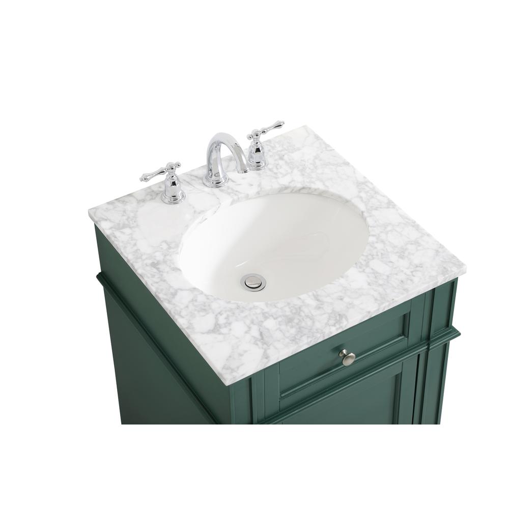 21 inch Single bathroom vanity in green. Picture 10