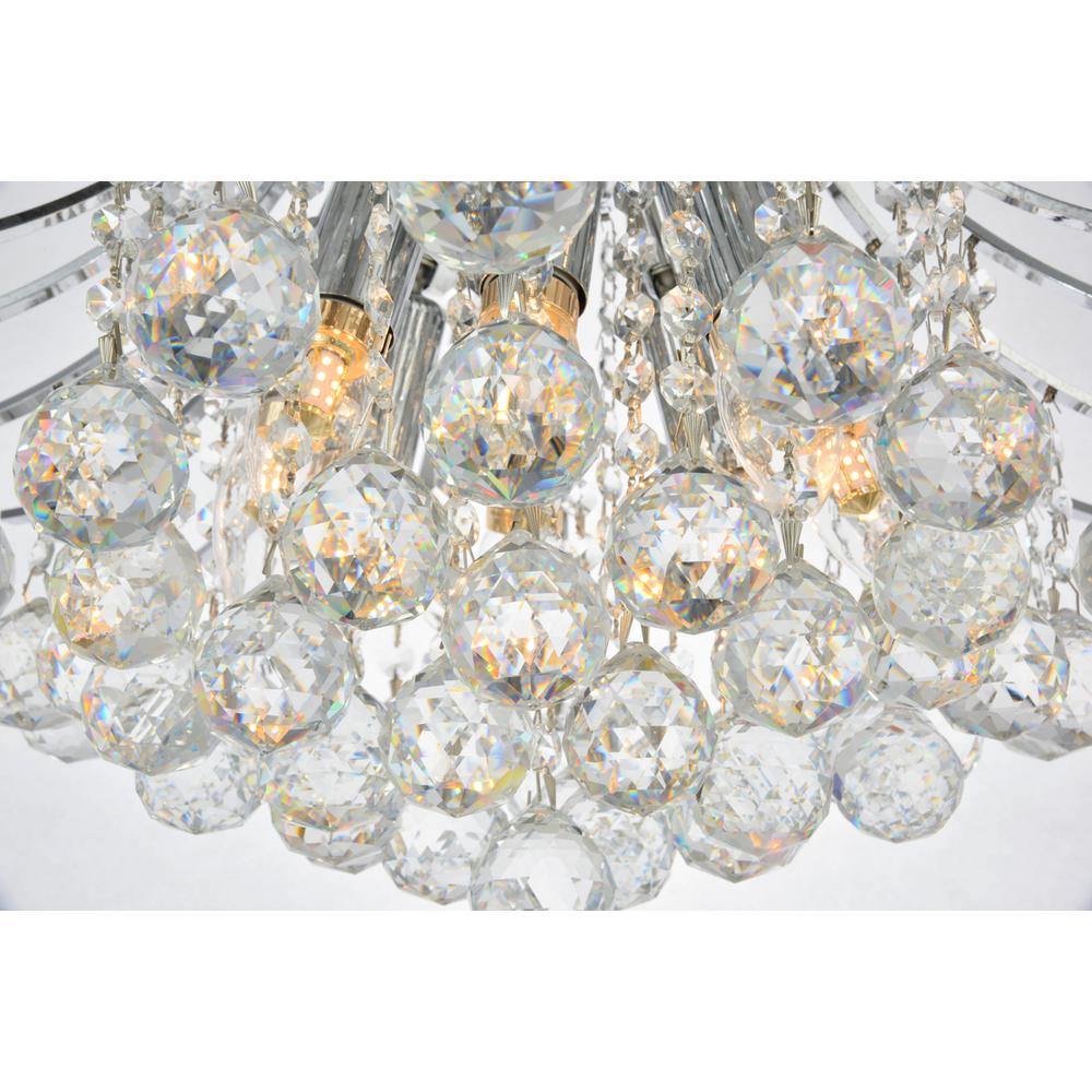 Toureg 10 light Chrome Pendant Clear Royal Cut Crystal. Picture 4