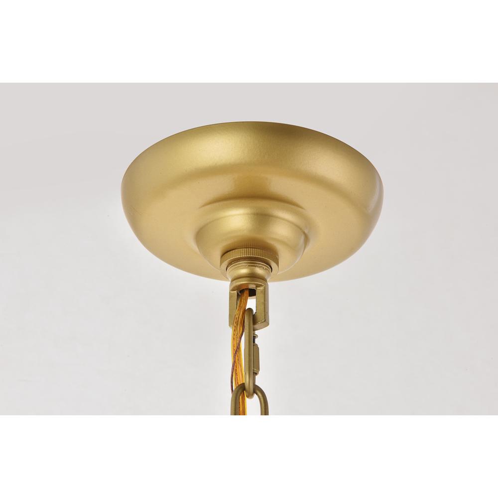 Selene 6 light Brass Pendant. Picture 11