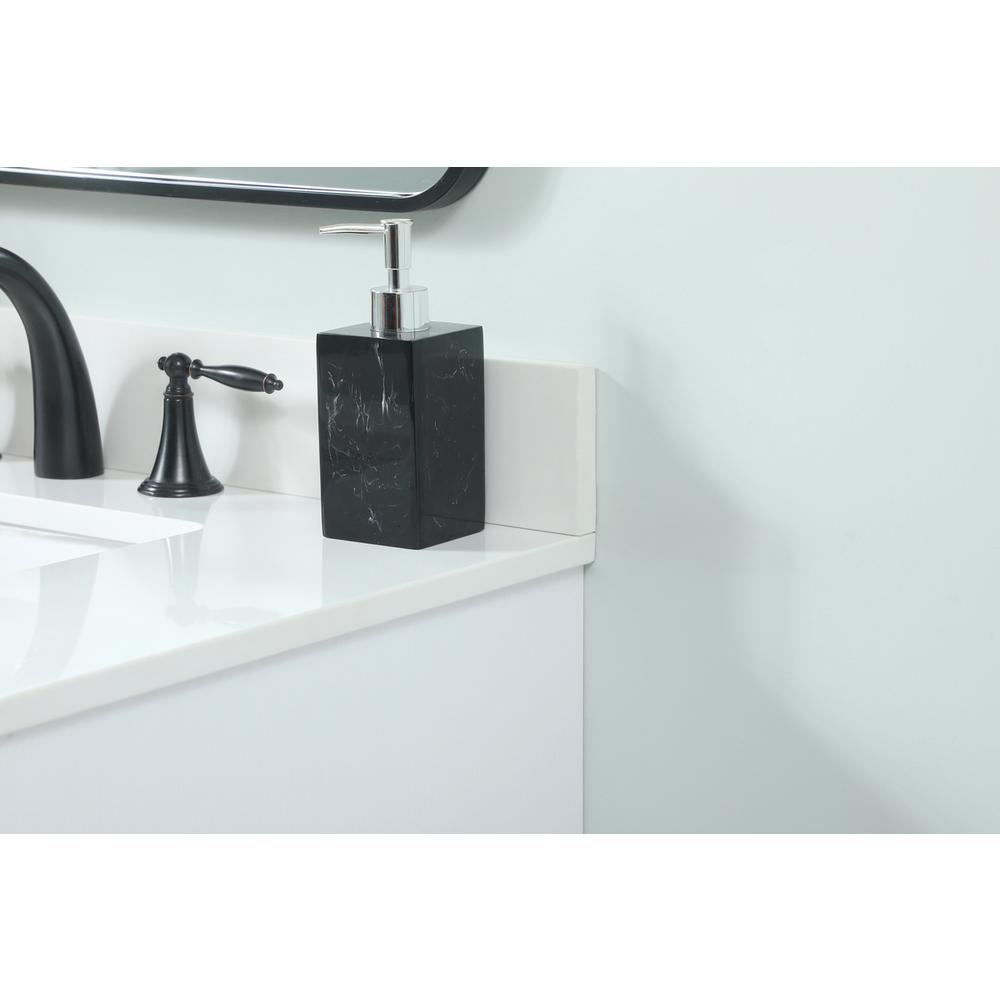 30 inch Single bathroom vanity in white with backsplash. Picture 8