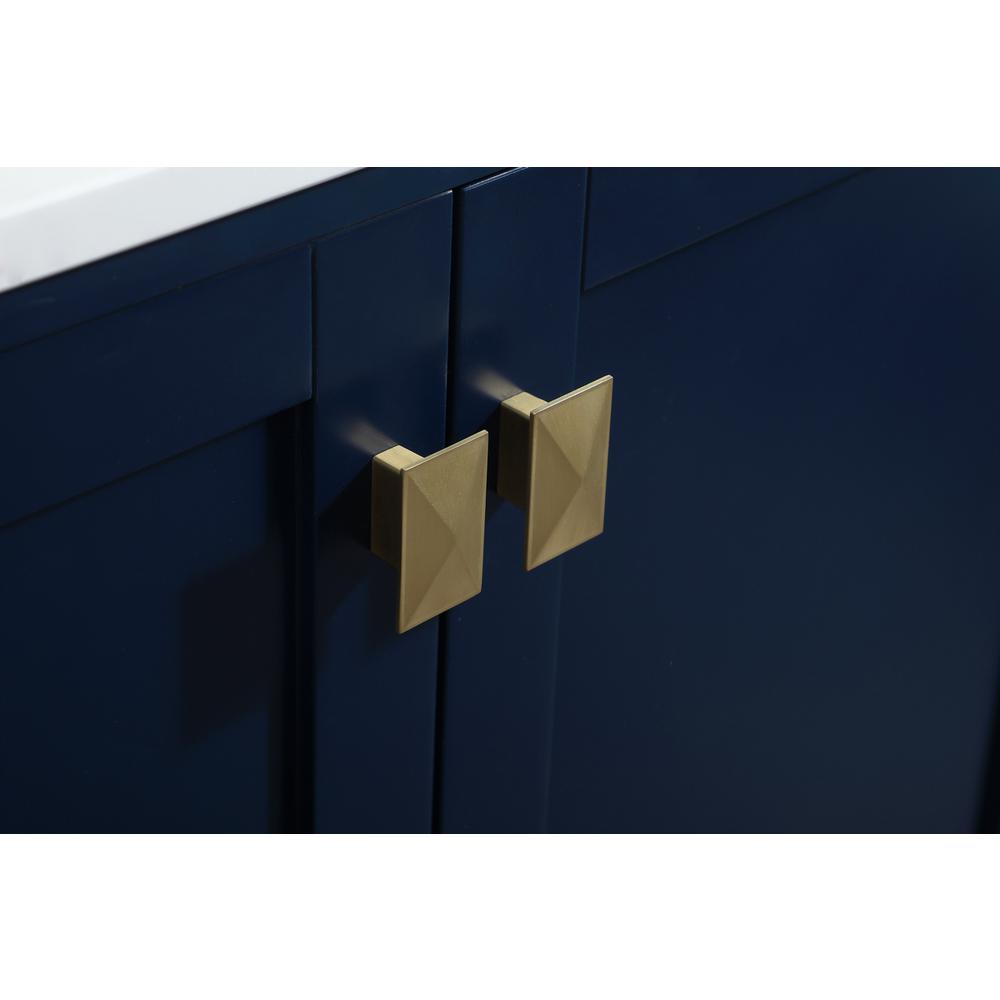 60 inch Single bathroom vanity in blue. Picture 12