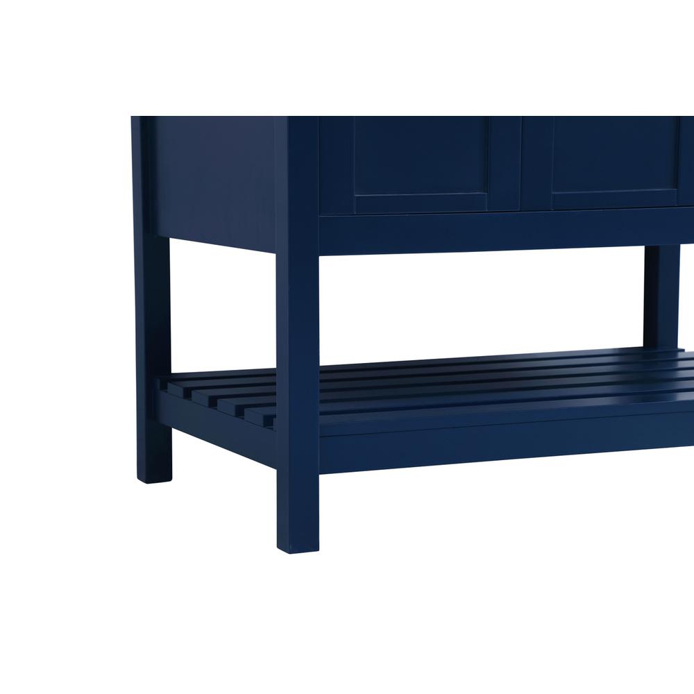 36 inch Single Bathroom Vanity in Blue. Picture 12