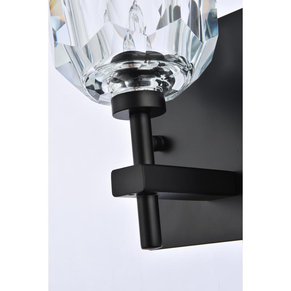 Graham 1 Light Wall Sconce in Black. Picture 4