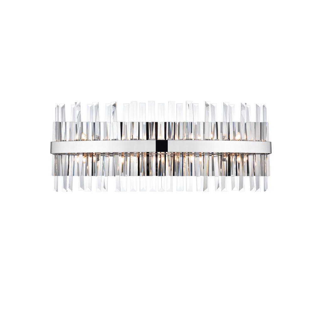 Serephina 30 inch crystal bath sconce in chrome. Picture 1