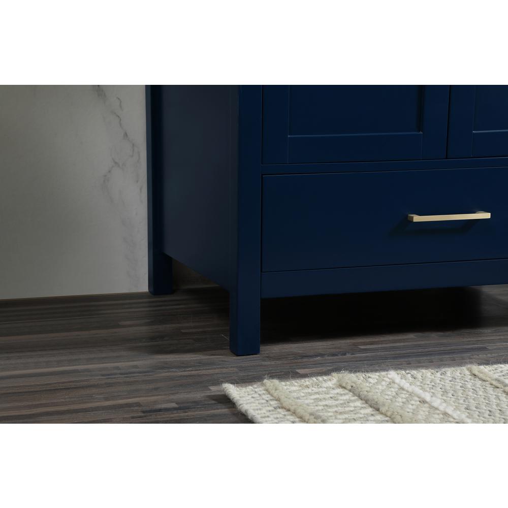 30 inch Single bathroom vanity in blue with backsplash. Picture 6