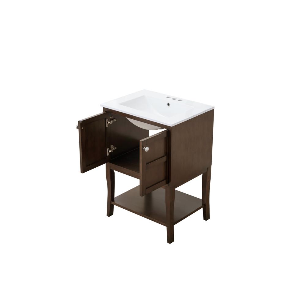 2 Doors Cabinet 24 In. X 18 In. X 34 In. In Antique Coffee. Picture 11