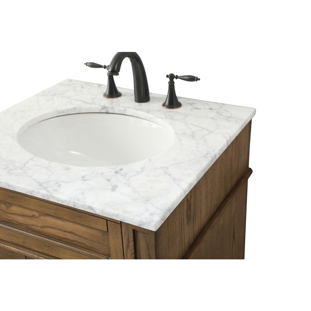 24 inch Single bathroom vanity in driftwood. Picture 11