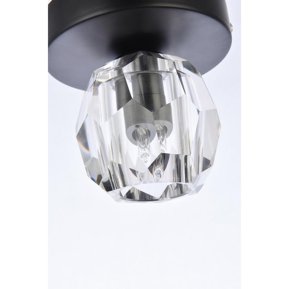 Eren 1 light black flush mount. Picture 5