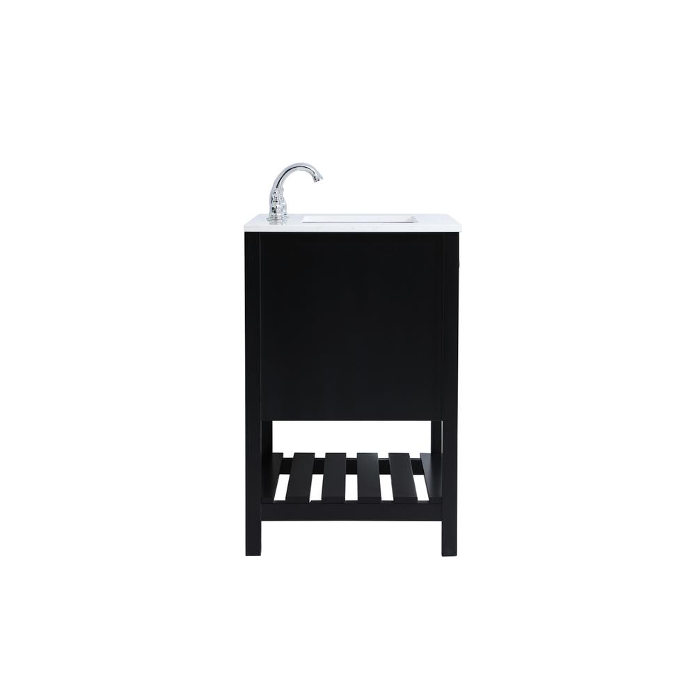 30 inch Single Bathroom Vanity in Black. Picture 13