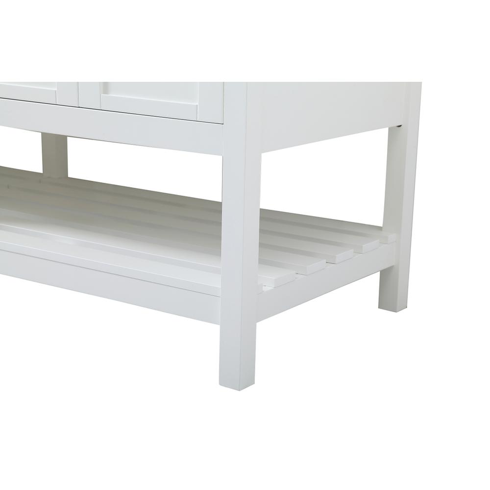 72 inch Double Bathroom Vanity in White. Picture 11