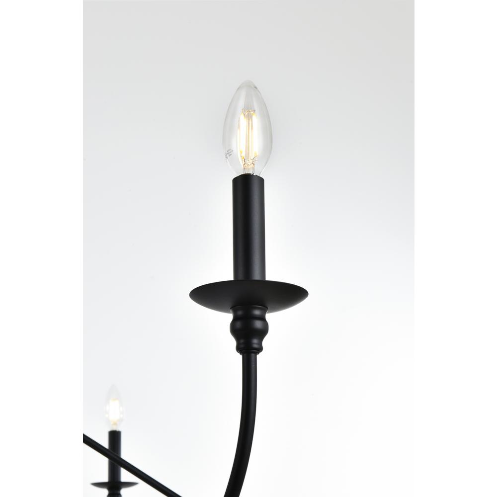 Rohan 54 inch chandelier in Matte Black. Picture 4