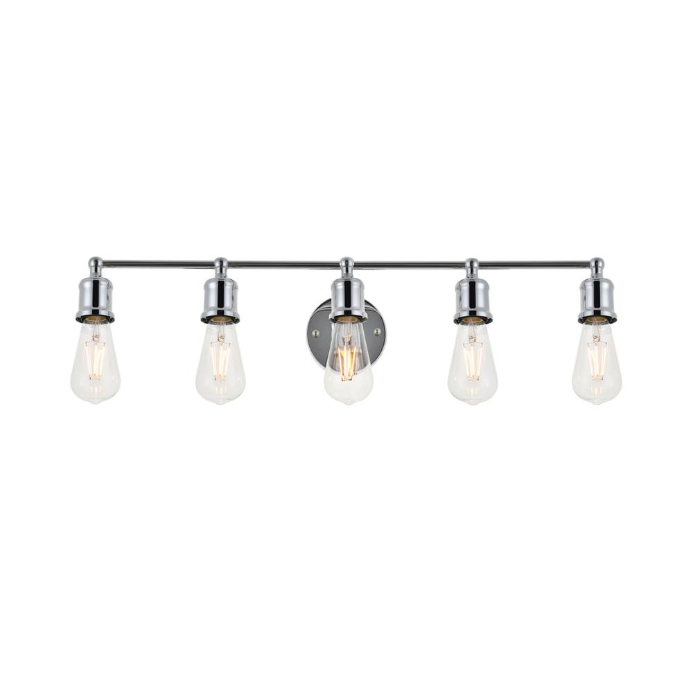 Serif 5 light chrome Wall Sconce. Picture 1