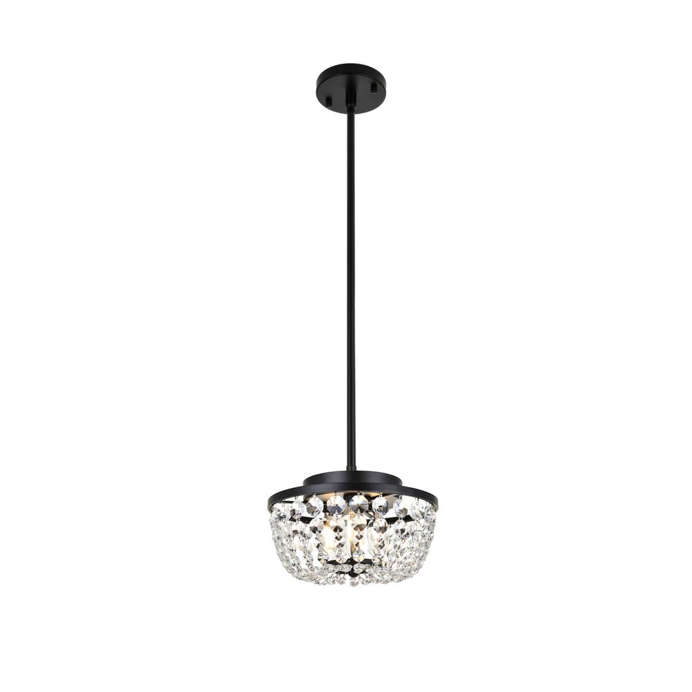 Gianna 10 inch pendant in black. Picture 1