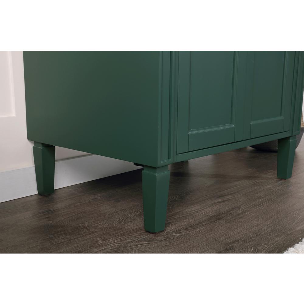 30 inch Single bathroom vanity in green. Picture 6