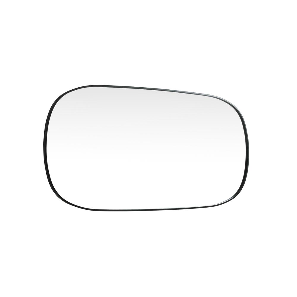 Metal Frame Oval Mirror 30x60 Inch in Black. Picture 9