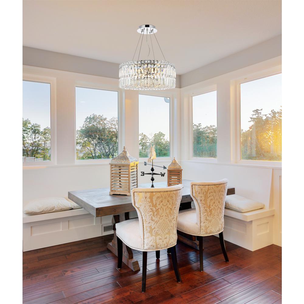 Maxime 12 light Chrome Chandelier Clear Royal Cut Crystal. Picture 8