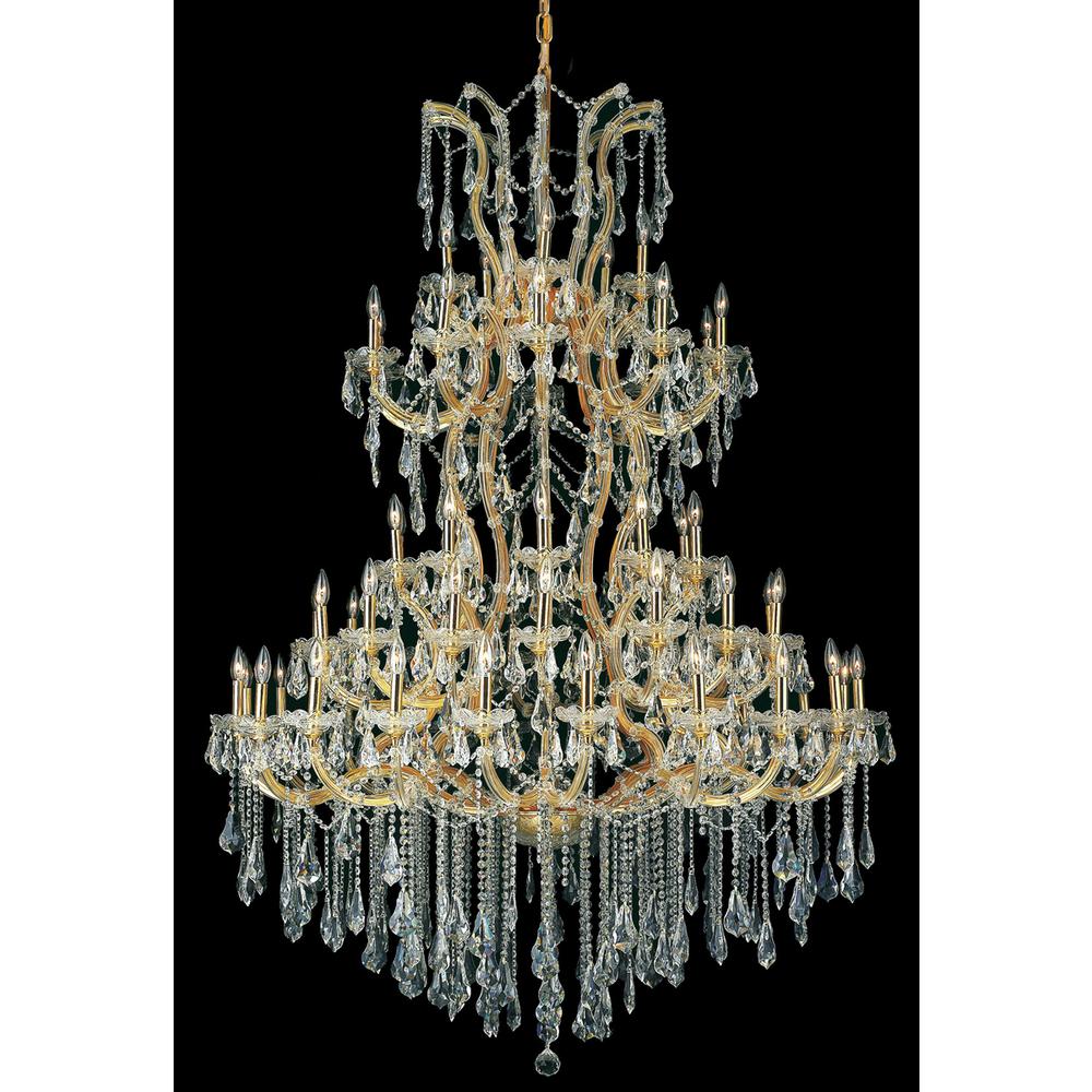 Maria Theresa 61 light Gold Chandelier Clear Royal Cut Crystal. Picture 1