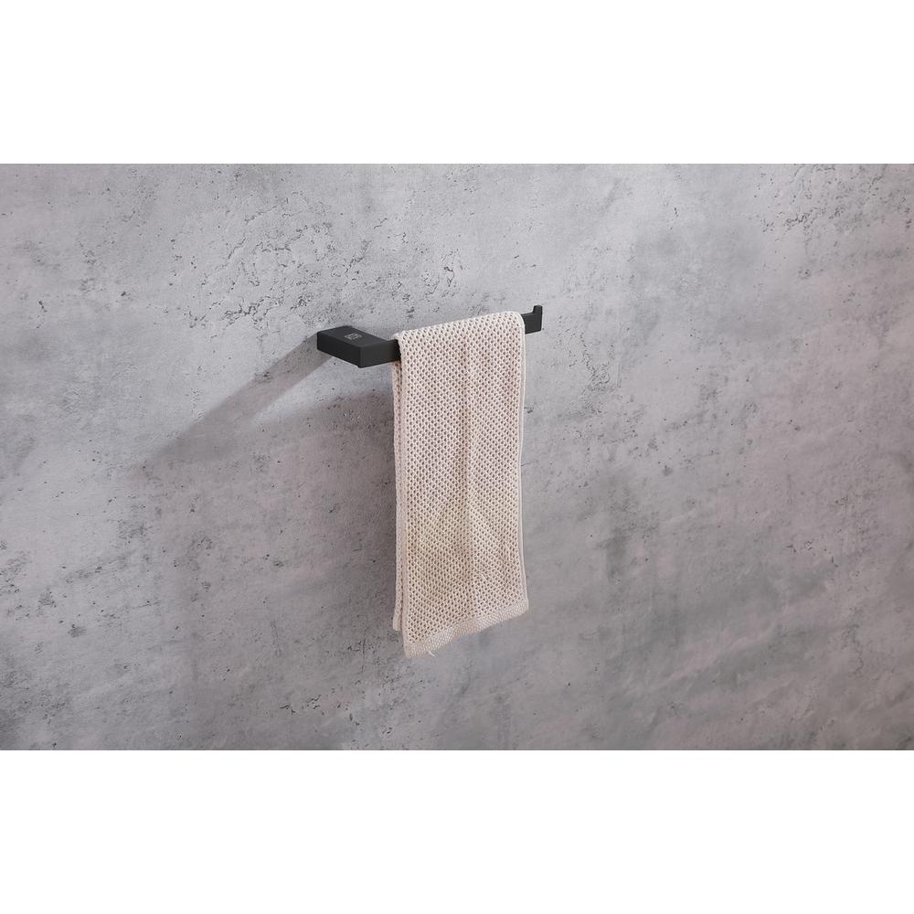 Sofia 4-Piece Bathroom Hardware Set in Matte Black. Picture 6