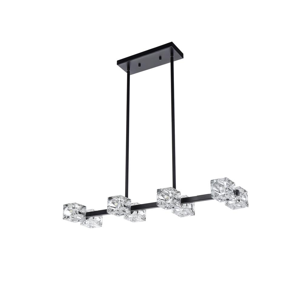 Lyra 30 inch Pendant Light in Black. Picture 6