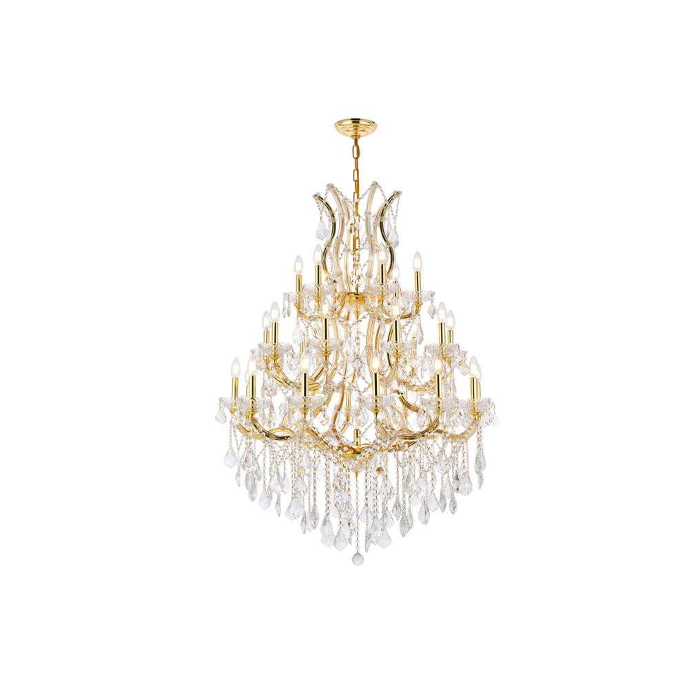 Maria Theresa 28 light Gold Chandelier Clear Royal Cut Crystal. Picture 1