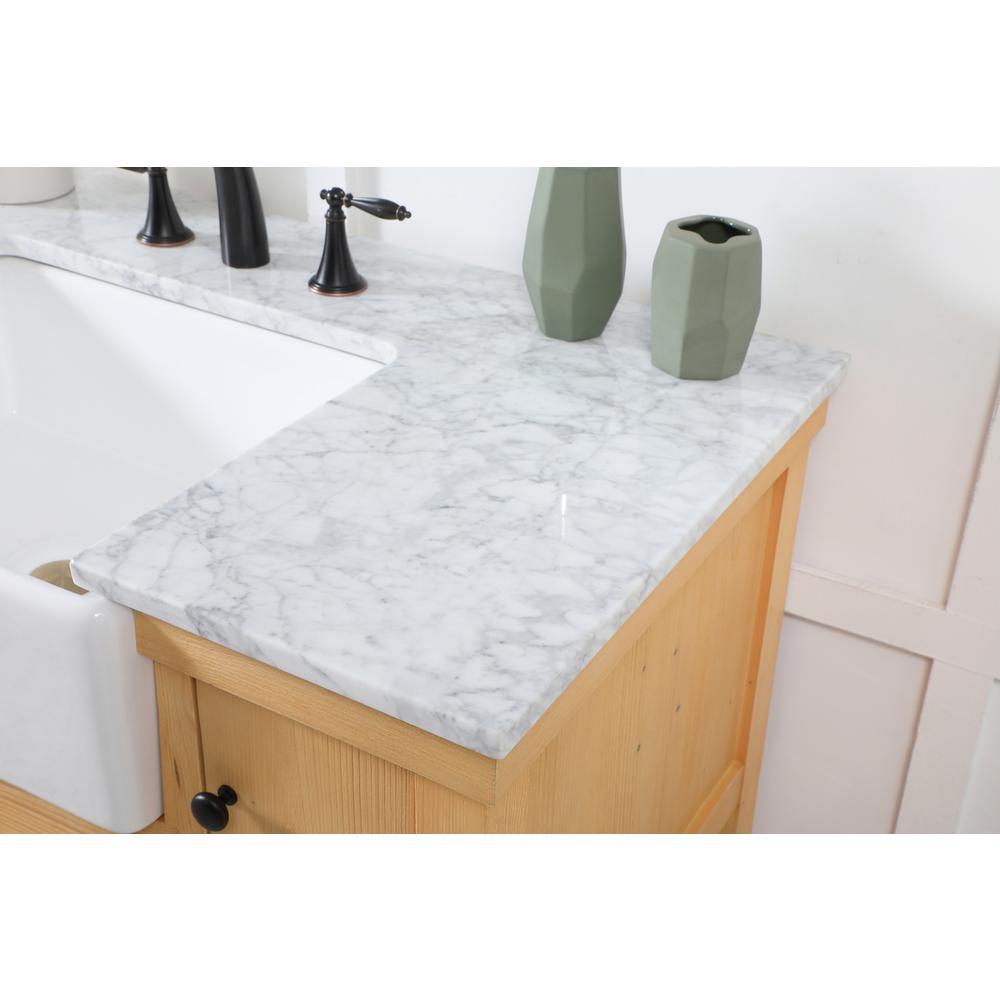 42 inch Single bathroom vanity in natural wood. Picture 5