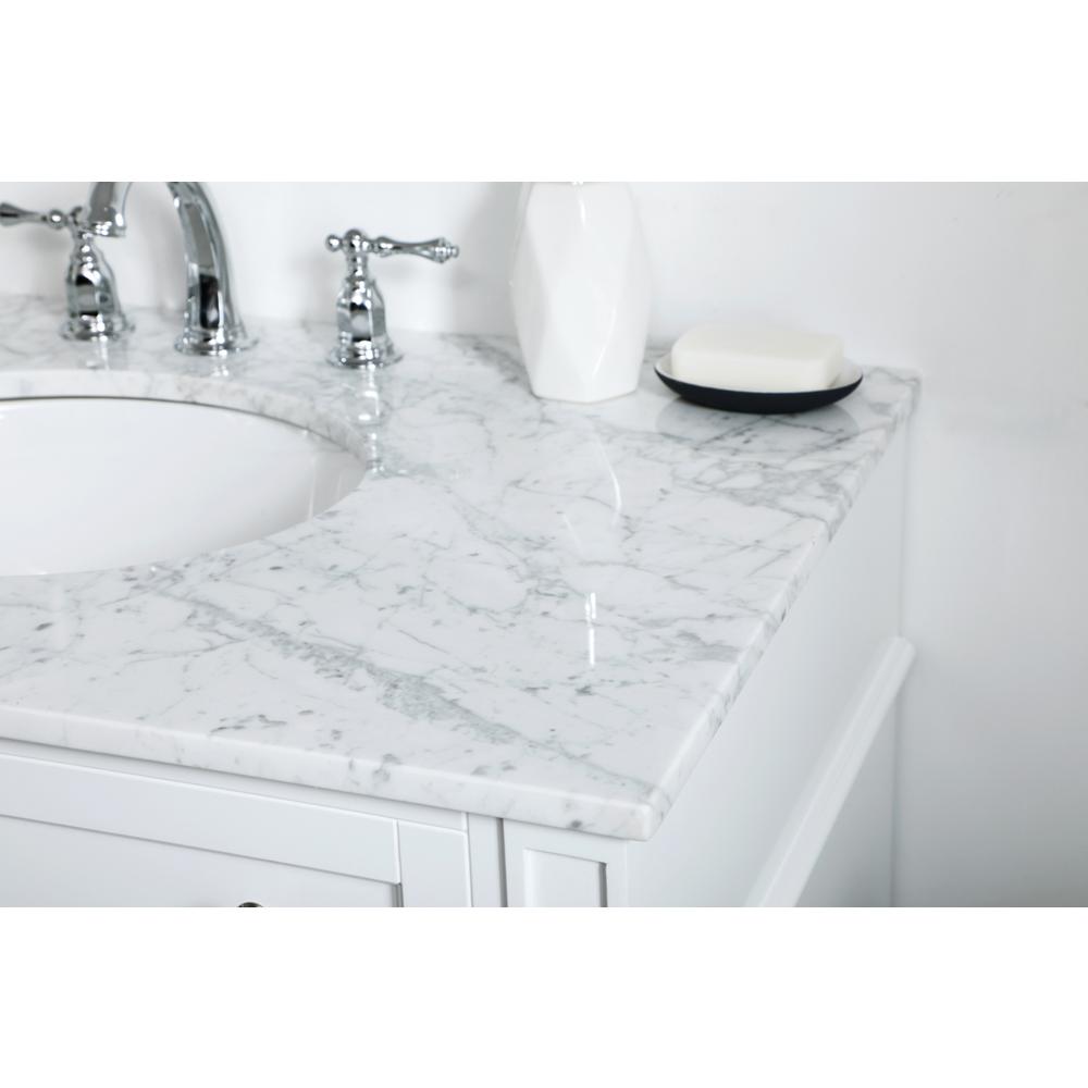 36 inch Single bathroom vanity in White. Picture 4