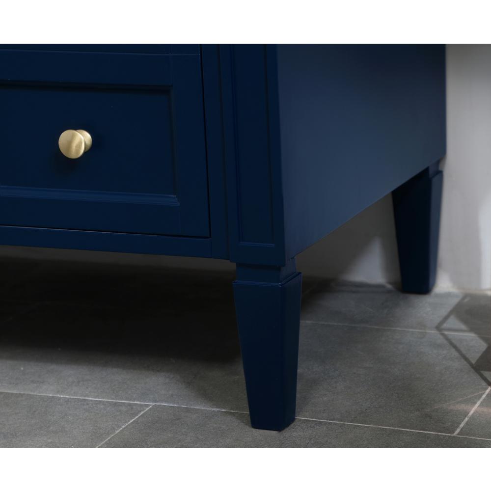 42 inch Single bathroom vanity in blue. Picture 6