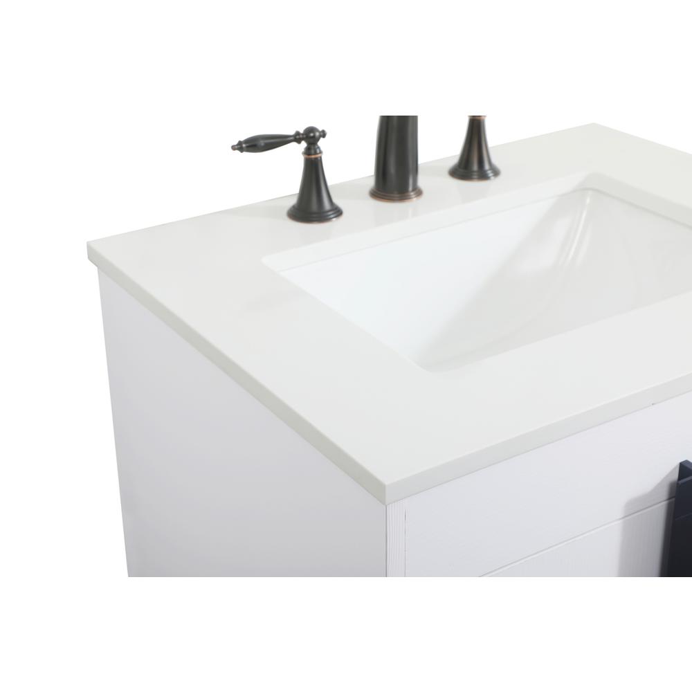 24 inch Single bathroom vanity in white. Picture 11