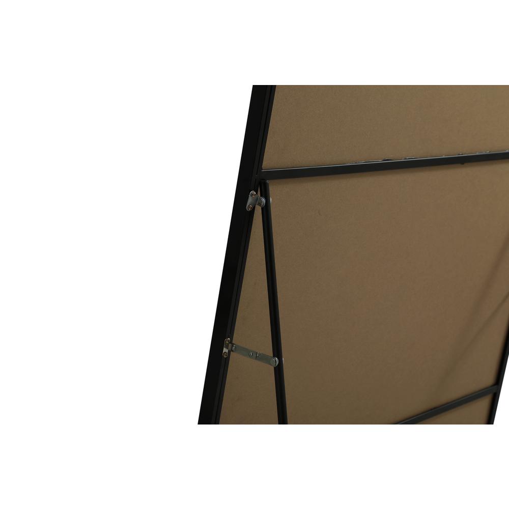Metal Frame Rectangle Full Length Mirror 36x60 Inch in Black. Picture 7