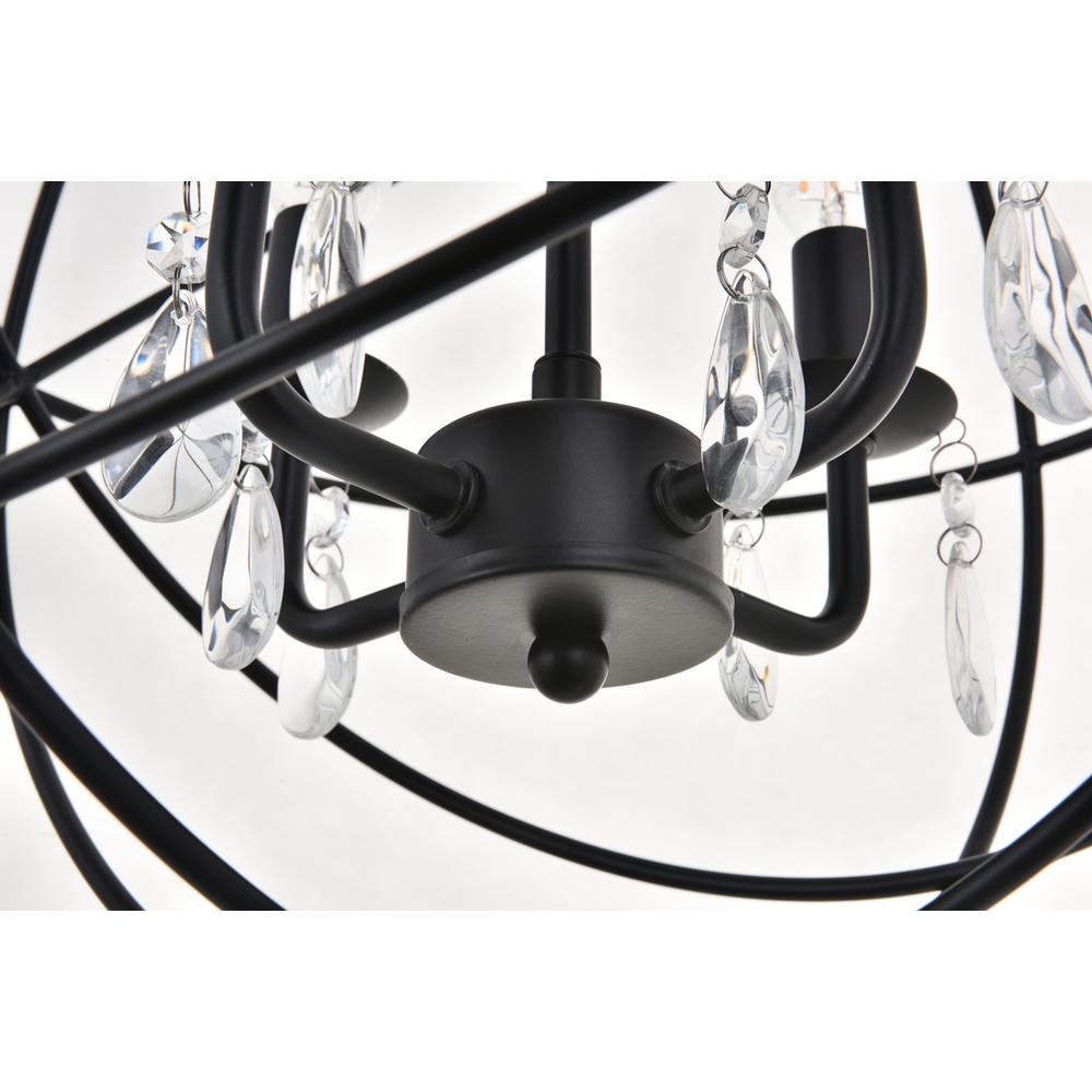 Wallace 4 light Matte Black Pendant. Picture 7